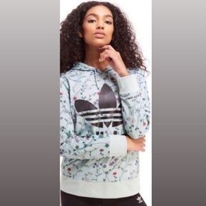 RARE Adidas Original Trefoil Floral Hoodie - Ain’t No Sunshine
